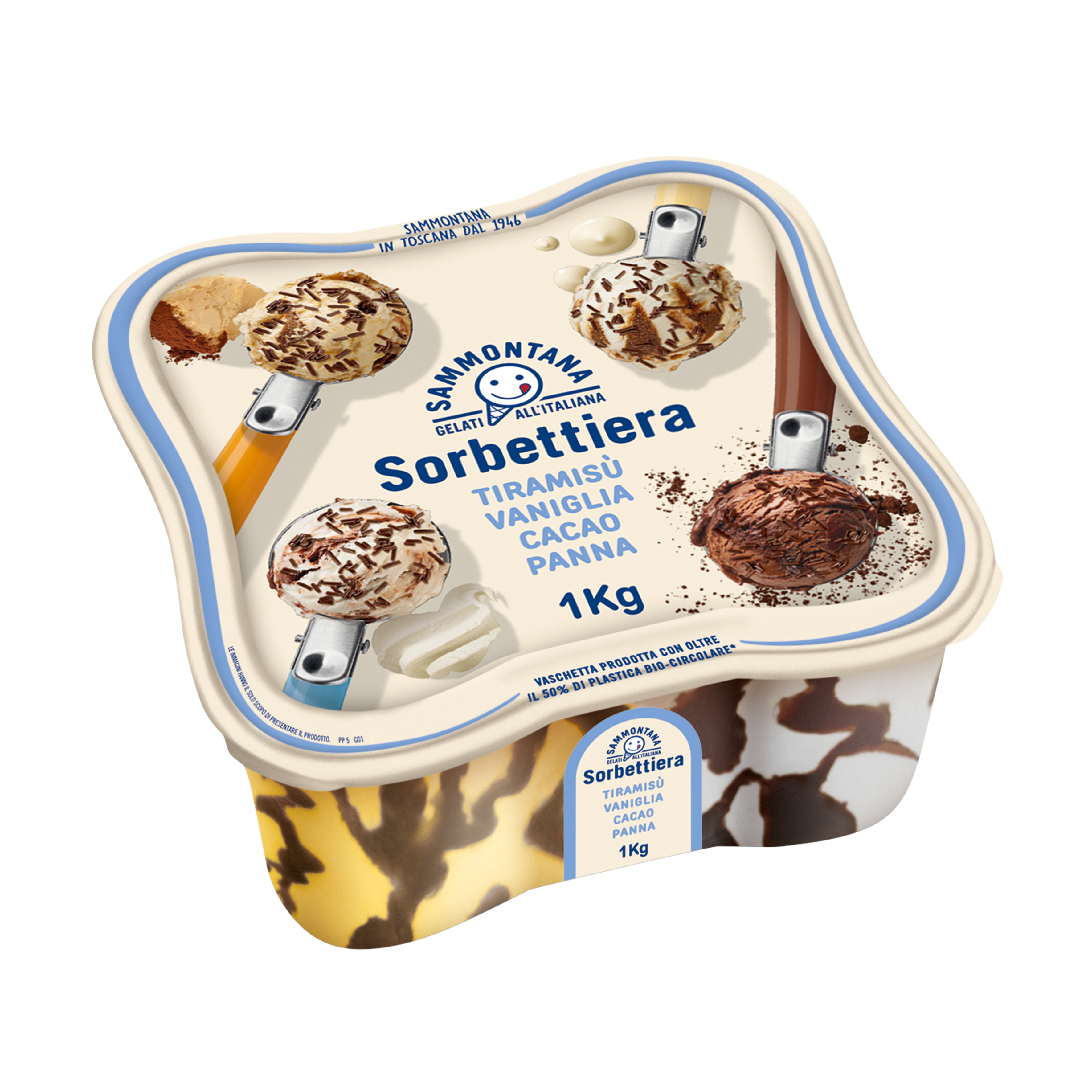 Sorbettiera Tiramisù Vaniglia Cacao Panna